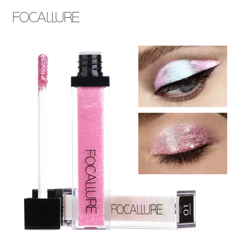 Focallure Новые Профессиональные 10 цветов блестящие тени для век брендовые
