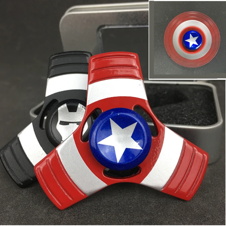 aliexpress buy captain america fidget spiner metal shield finger slide spinner for adhd aliexpress buy captain america fidget spiner metal shield finger slide spinner for adhd