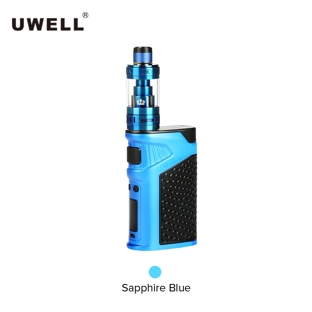 

Clearance Original Uwell Ironfist Kit E Cigarettes With 5ml Crown III Atomizer 200W Box Mod Powered No 18650 batteries Vaporize