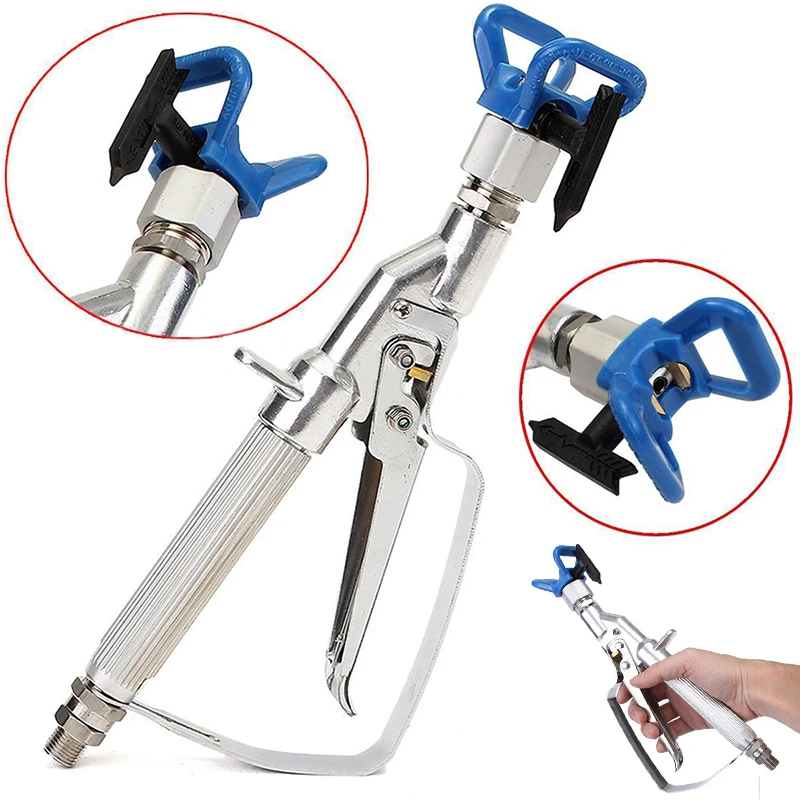 3600PSI Airless Inline Paint Swivel Spray Gun with 517 Tip New