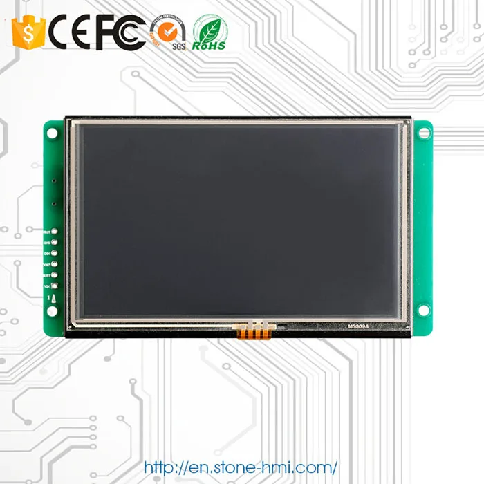 5.0" all weather-outdoor LCD digital singal with software and CPU and RS232/RS485 interface