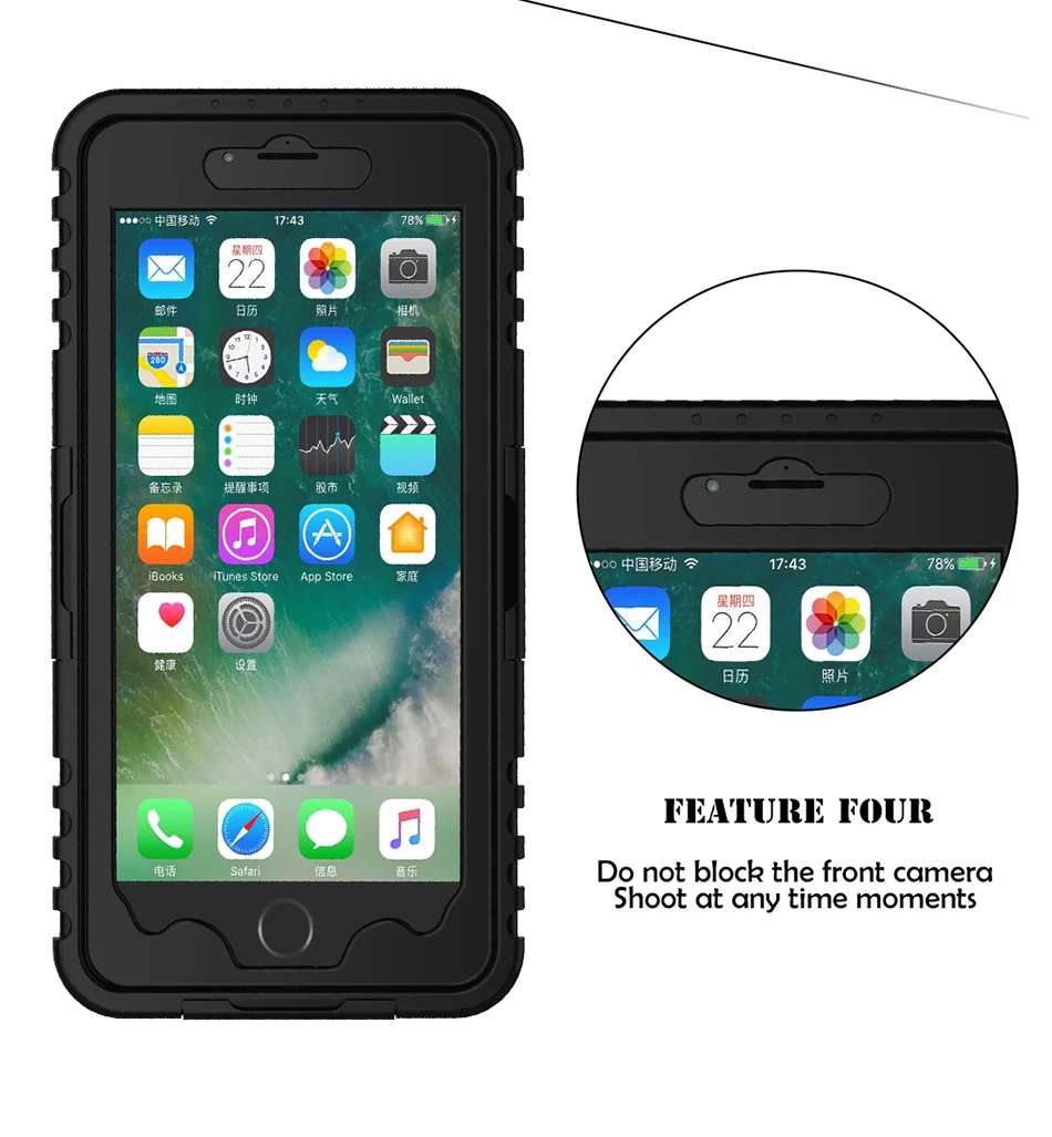 Чехол KISS, водонепроницаемый, тяжелый, для плавания, для дайвинга, чехол для iPhone X XS Max XR 10 5S SE 4 4S, для воды, грязи, противоударный чехол для телефона, для iPhone XR