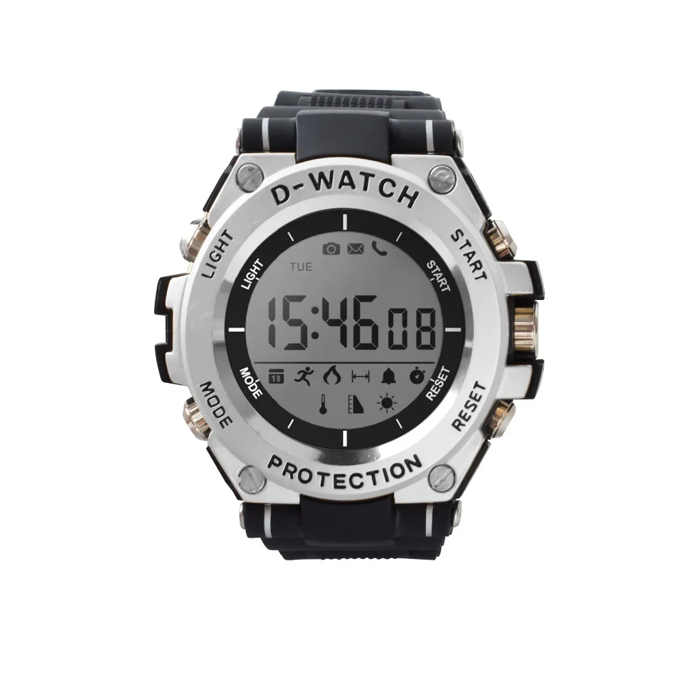 Новинка спортивные часы D watch 30 м Водонепроницаемые Bluetooth Смарт температура УФ