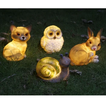 

Solar LED Animal Night Light Home Garden Lamps Backyard Pathway Snail Lamp