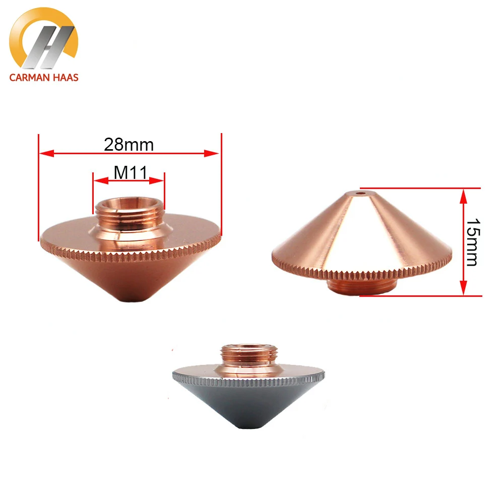 Лазерная насадка Precitec WSX Хан сопла один/двойной Слои Dia.28mm H15 M11 Калибр 0,8-4,0 мм