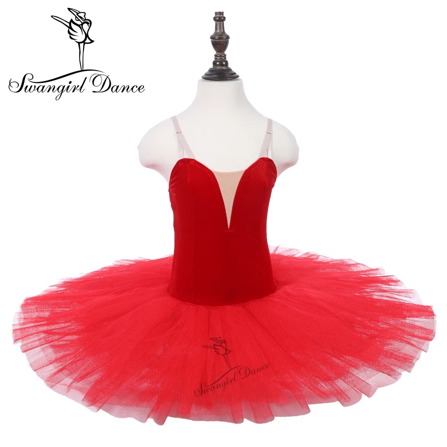 Buy Red Pre professional Ballet Tutus Women Velvet
