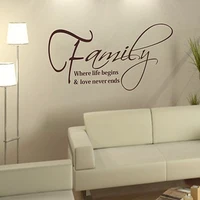 Бесплатная доставка Семья Отправить предложение/виниловые наклейки на стены: см 30 см * см 57 см Мода Waterpoof стены стикеры 0750 - изображение