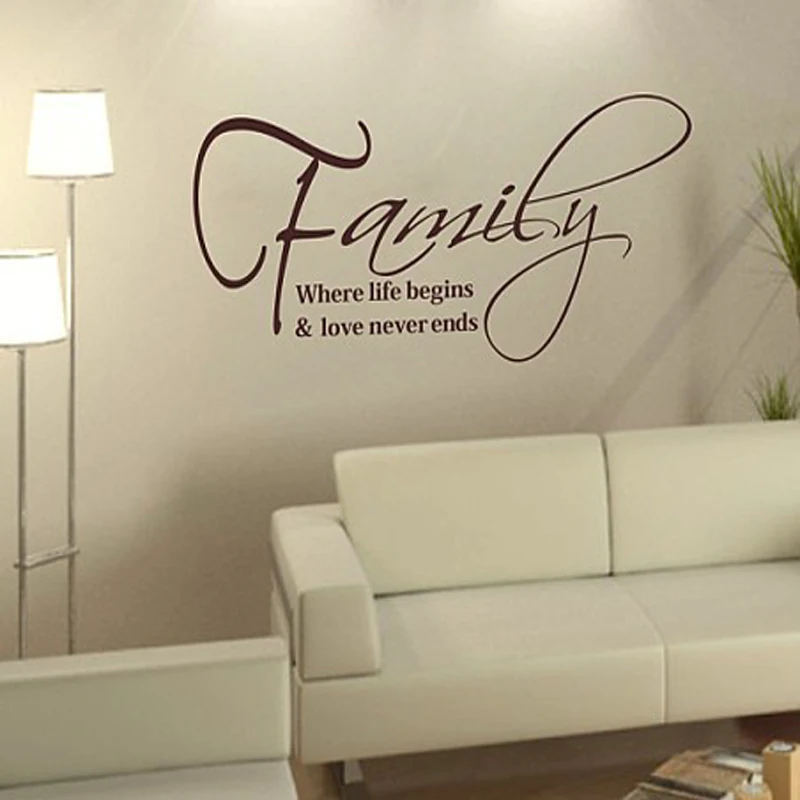 Aliexpress.com : Buy Free shipping Family English Quote