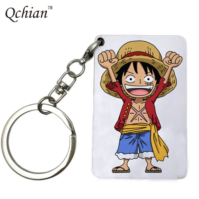 Hot Anime One Piece Luffy keychain Action Figure Toys Luffy Key Chains
