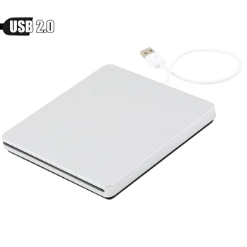 

External USB 2.0 High Speed DVD Drive CD Writer Portable Optical Drive for Laptop PC HP ACER Win XP WIN 7 WIN 8 WIN 10 MAC OS