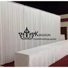 White Wedding Backdrop Wedding Curtain 3M*6M Free Shipping Best Price
