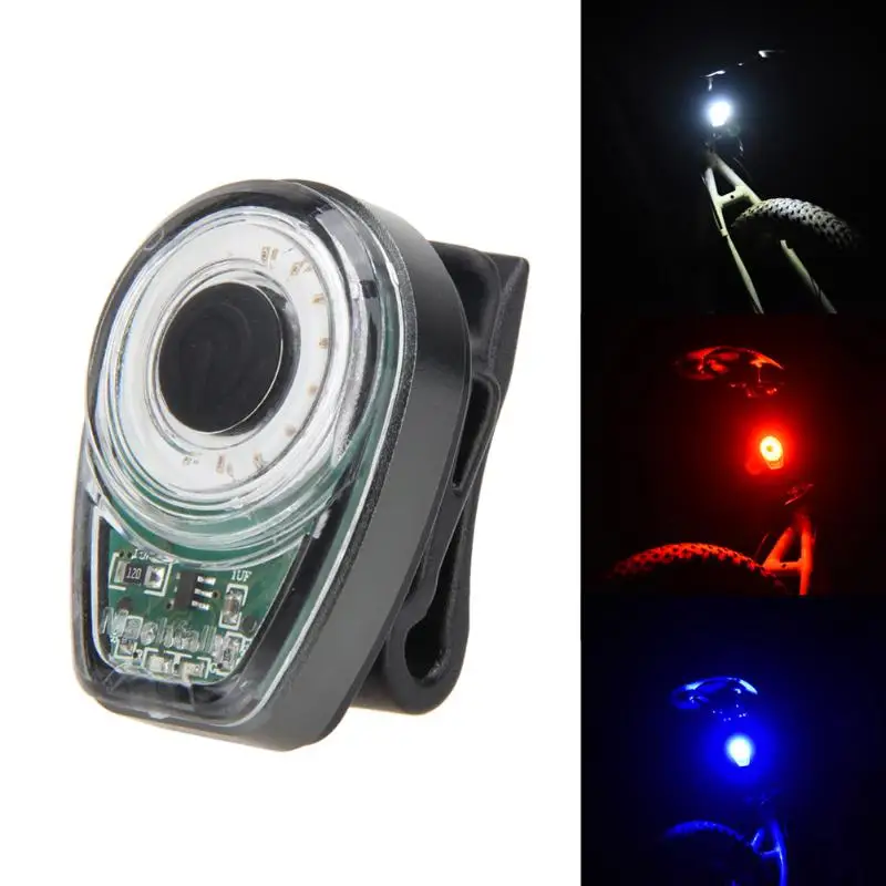 100 Lumen LED Bike Rear Tail Light 6 Modes USB Rechargeable Built in