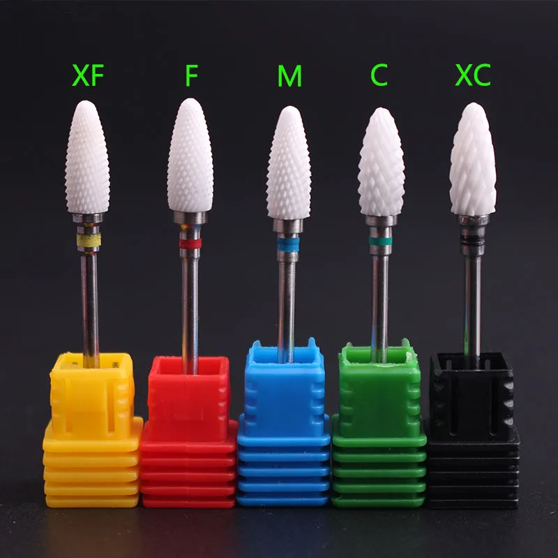 

Ceramic Nail Drill Bits Manicure Machine Accessories Rotary Electric Nail Files Manicure Cutter Nail Art Tools