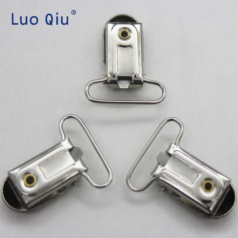 

Metal clip Suspender garment clip Pacifier Ribbon Clips Holder Plastic Insert prendedor de chupeta 25mm 100 pcs/lot Luo Qiu