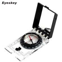 Eyeskey многофункциональный компас с линейкой компактный ручной Открытый Кемпинг оборудование ремешок Зеркало для кемпинга и пеших прогулок