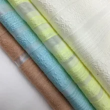 LEO& LIN в полоску стерео вышивка срезанные цветы модная ткань Жаккард имитация шелка органза пряжа DIY платье ткань