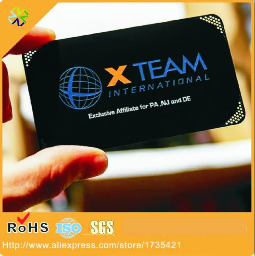 

(200pcs/lot) biggest factory in China! 0.3mm thickness cheap Stainless steel metal business card