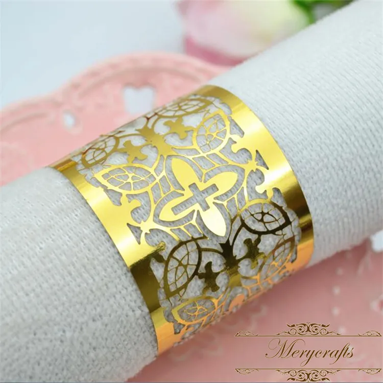 

Cross design laser cut wedding party napkin rings 50pieces free shipping