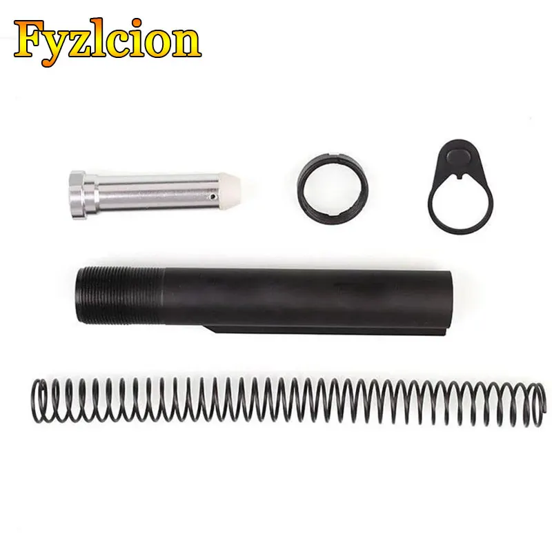 

Hunting AR15 Mil-spec 6 Position Buffer Tube Assembly /Kit w/ Mil-spec Size Hunting AR-15 6 Position Stock (5 Items Combo)