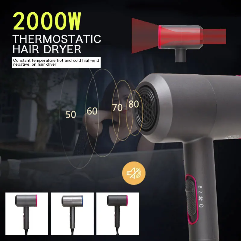 

Hair Dryer Blow Drier Dry Hair Washing Hair Blower Durable 220V 2000W