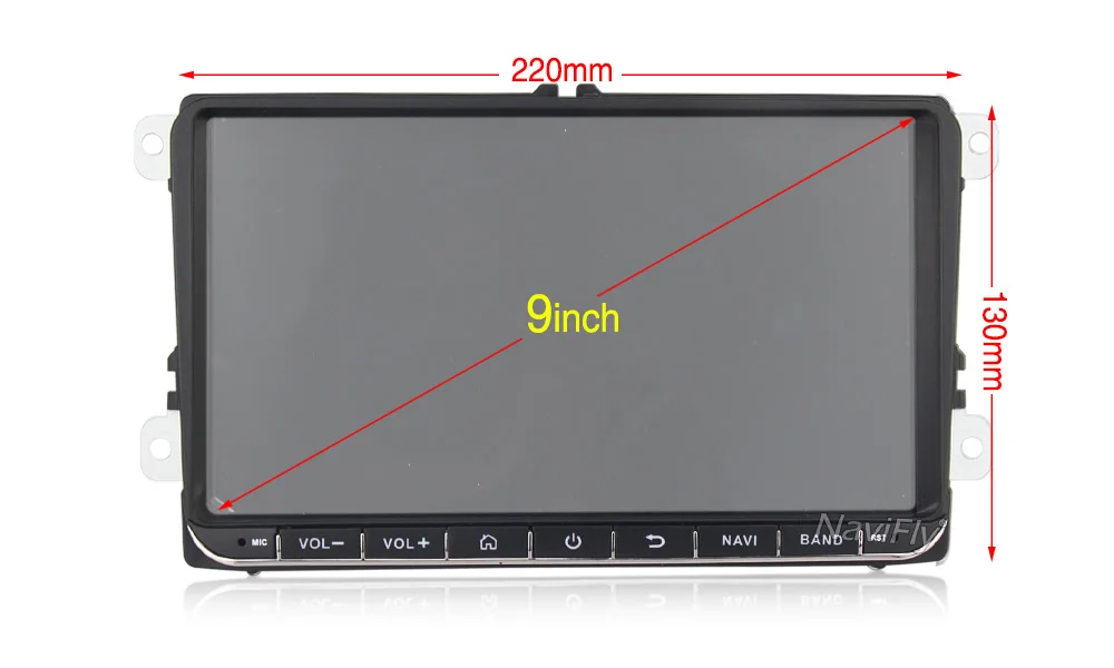 Cheap NaviFly 9inch Android8.1 car Multimeida player for Volkswagen golf 6 touran passat B7 Skoda Seat with gps navigator radio BT RDS 8