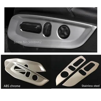 

For Honda CRV CR-V 2017 2018 2019 2020 car cover decorative seat adjustment knob button switch trim 2pcs