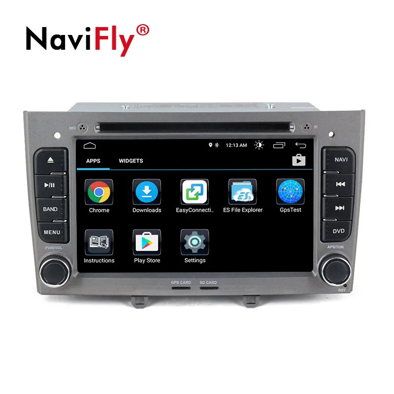 Sale Free shipping! Android 8.0 Quad Core Car DVD Player GPS Navi for Peugeot 408 for Peugeot 308 308SW Audio Radio Stereo Head Unit 1