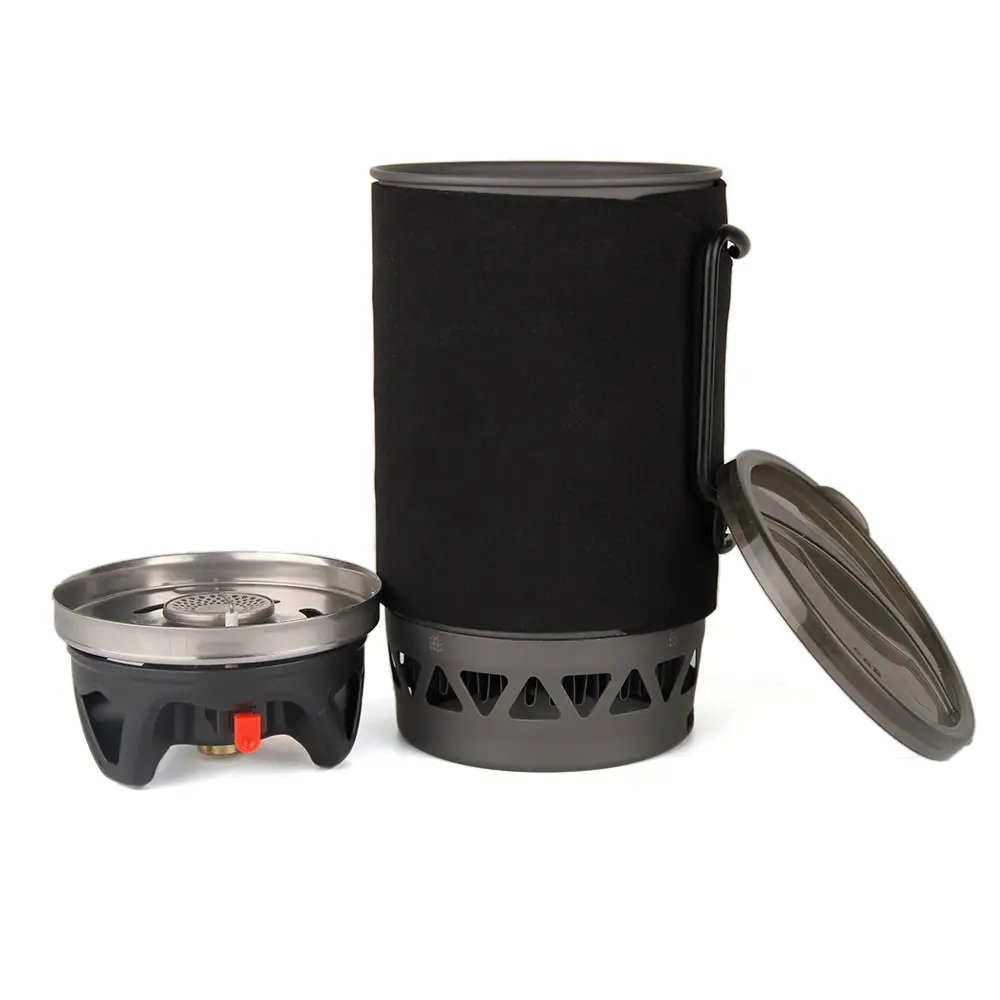 

1400ML Outdoor Portable Gas Stoves Camping Picnic Stove Pocket Gas Cooking 3-IN-1 Pot Bowl Cooking Lightweight Stove