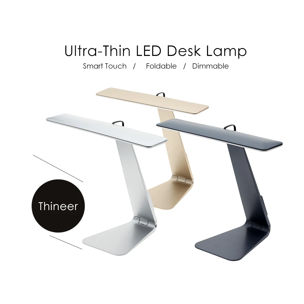  Ultrathin Mac Style LED Desk Lamp 3 Modes Touch Dimming Reading Table Lamp Soft Eye-Protection USB  - 33043582150