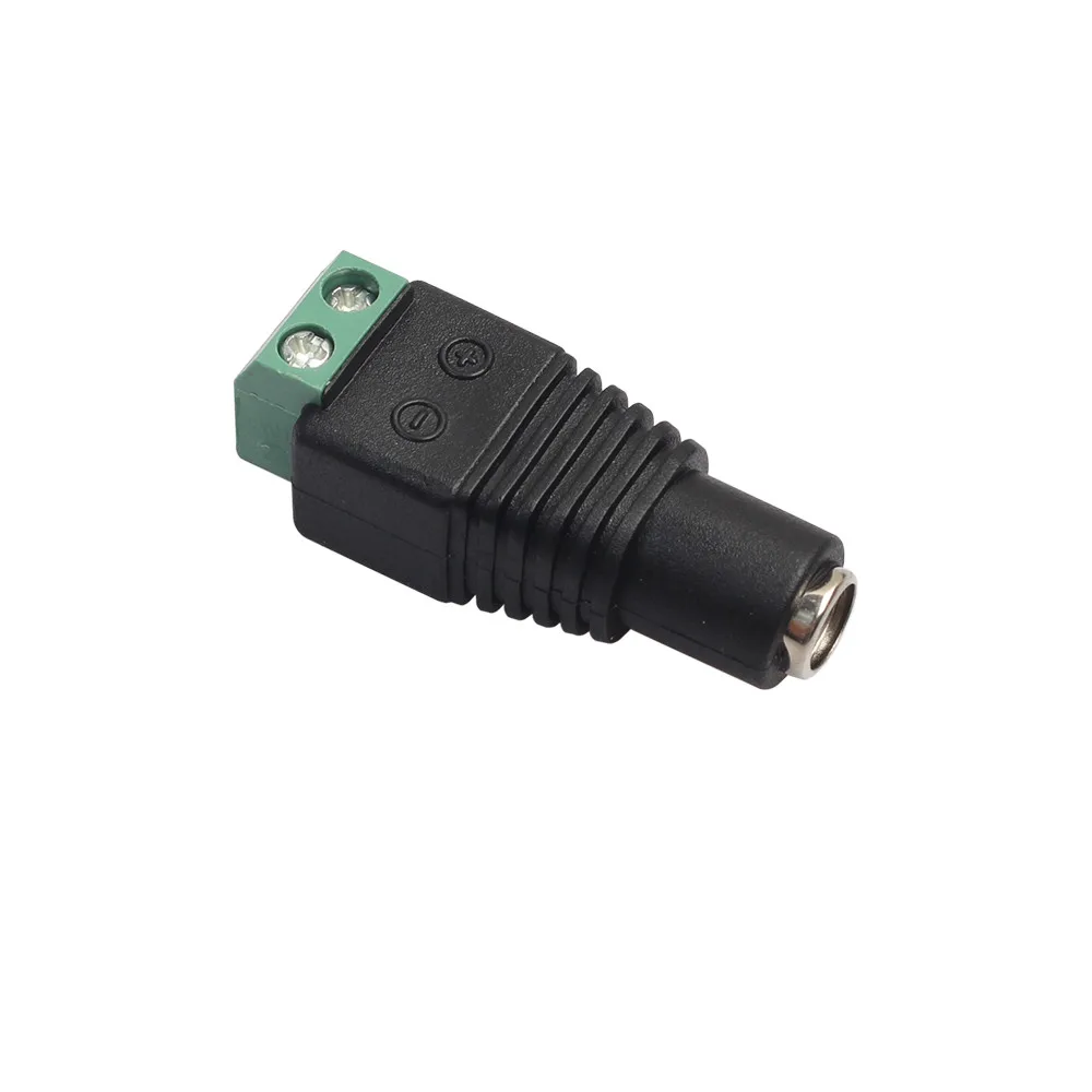 

10pcs DC Power Female Jack Barrel Plug Connector 2.1 x 5.5 mm Adapter Terminal July08#2 Dropship
