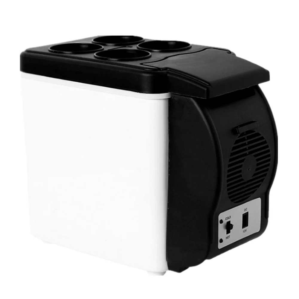 

6L Car Refrigerator Multi-Function Cooler Warmer Low Noise Cold Hot Dual Use Powerful Cooling Energy Saving Home Travel Fridge