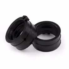 Areyourshop Motorcycle Carburetor Adapter Interface Glue For Honda CBR600 CBR600F2 CBR600F3 4 PCS Black Motor Styling Parts