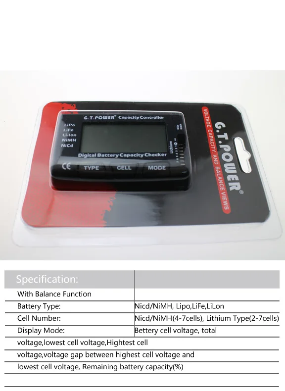 

LIPO battery TESTER WITH cell BALANCE test rc aiplane accessories