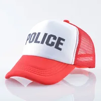 TQMSMY Police Summer Casual Cap Kid's Baseball Hat Children Visor Cap Boy Snap Back Hats for Girls Mesh Baseball Hats TMA35 3