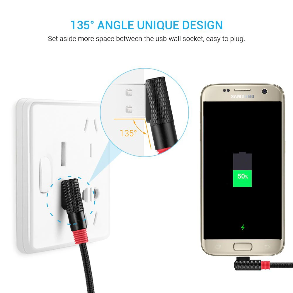 HOTNOW بيند المصغّر usb كابل سريع شحن الهاتف المحمول الروبوت كابل يو إس بي بيانات كابل الشاحن لسامسونج HTC LG للعب ألعاب