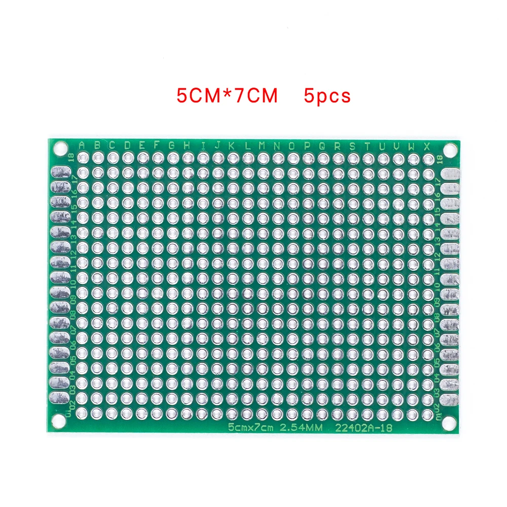 5 шт./лот 5x7 4x6 3x7 2x8 6x8 7x9 двухсторонний медный Прототип PCB универсальная плата экспериментальная макетная пластина для Arduino - Цвет: 5x7-5pcs