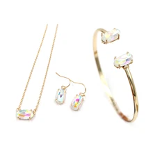 Маленькое милое геометрическое двухцветное стекло овальные серьги-гвоздики