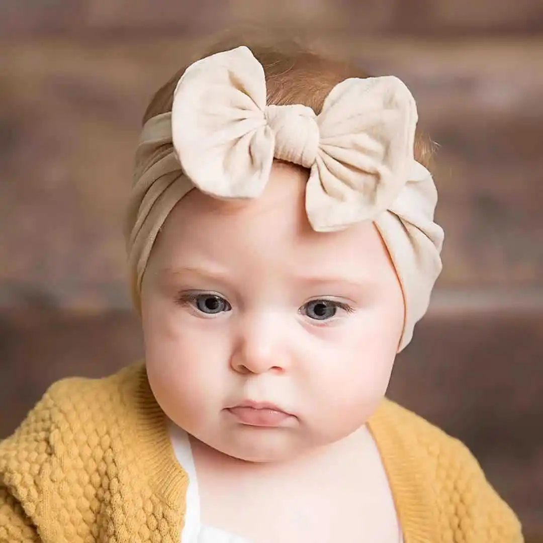 

Cross-Border New Style Children Photography Clothing Neonatal Soft Scarf Baby Bow Tie Bow Hair Band tou shi mao