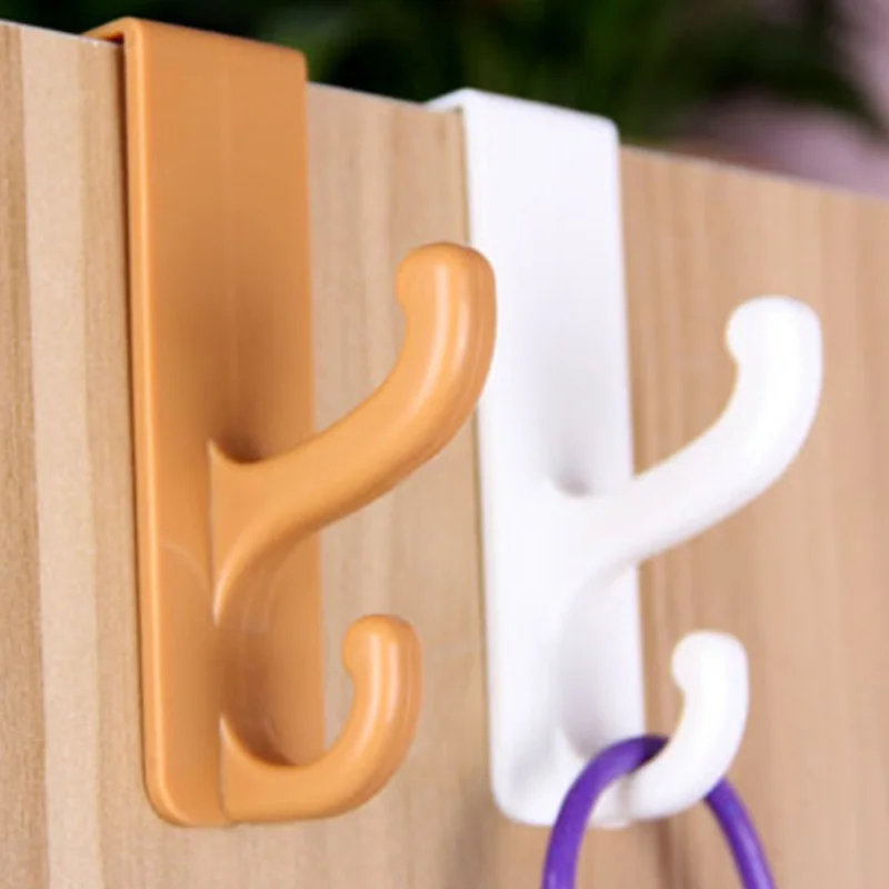 

Plastic Door Hooks Over Cabinet Drawer Room Door Hook Kitchen Bathroom Hanger Hook Coat Clothes Hook
