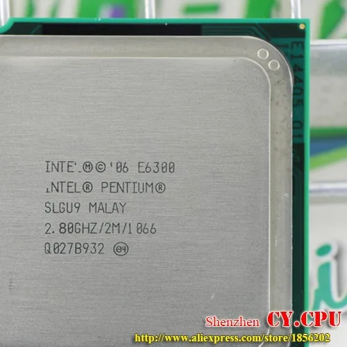 Процессор Intel Pentium E6300 cpu 2,8G(2,8 ГГц/2 м/1066 ГГц) Socket 775