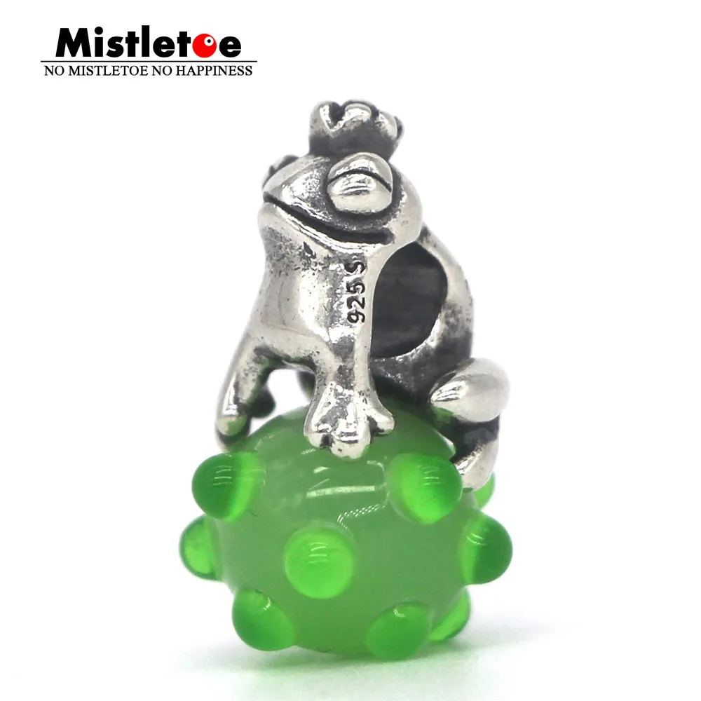 

Mistletoe 925 Sterling Silver The Frog Prince Charm Bead Fit European Troll Bracelet Jewelry