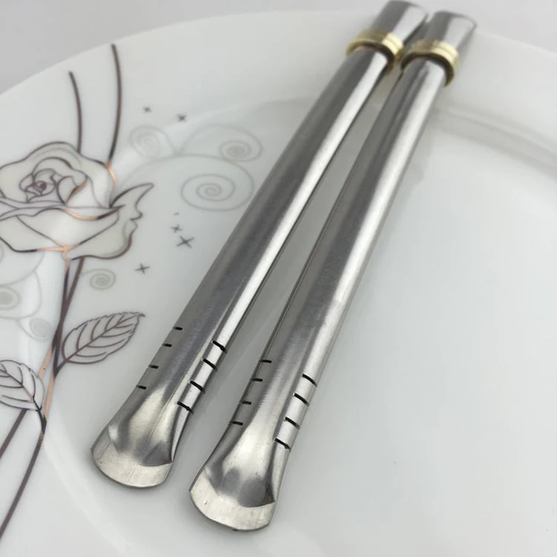 Stainless Steel Drinking Straw Spoon Tea Filter Yerba Mate Tea Straws Bombilla Gourd Washable Bar Accessories Reusable Tea Tools4