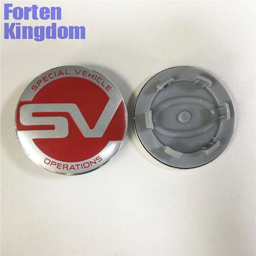 Forten Kingdom 4 шт. автомобиль 62 мм SV логотип под заказ Красный Серебряный Сплав ABS обод