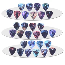 SOACH 10pcs 0 71mm high quality custom ukulele guitar picks two side pick design DIY earrings