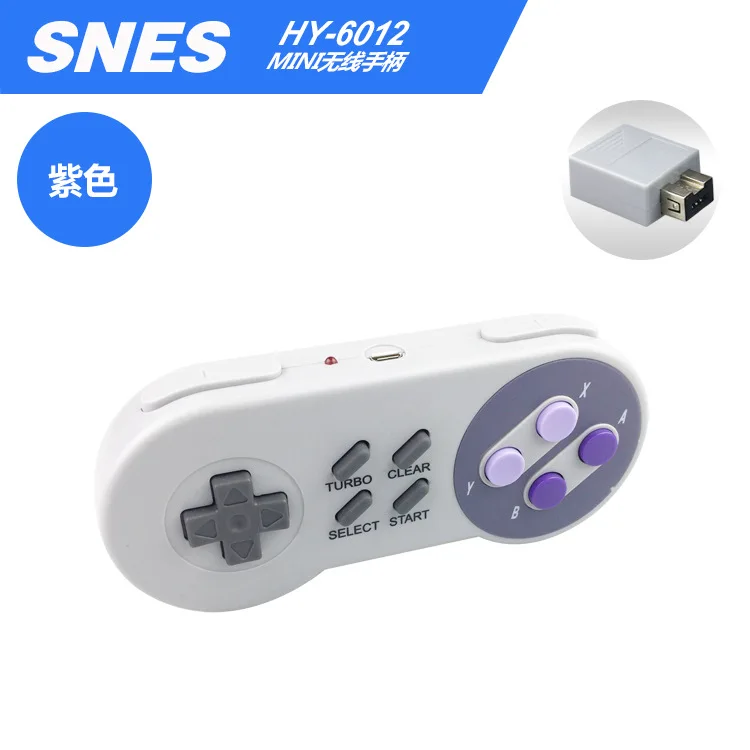 2,4 ГГц беспроводной контроллер игровой джойстик Джойстик Геймпад для NES(SNES) Супер nintendo классический мини-игры аксессуары