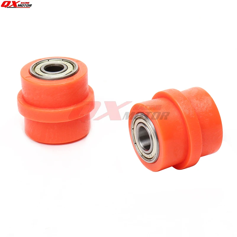 Chain roller tensioner bike pulley wheel slider guide for street enduro motorcycle motocross ATV CRF CR XR YZ WR 8mm 10mm motorcycle chain tensioner pulley