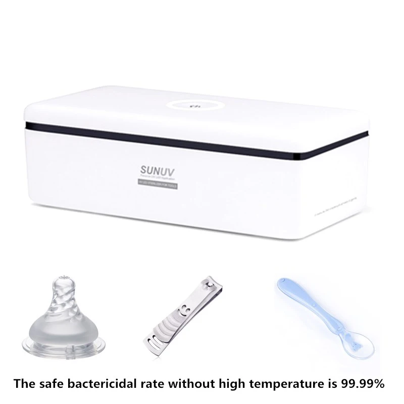 

Safety 8 LED UV Disinfection Box Sterilizer Nail Art Equipment Tool For Comestics Beauty Makeup Brushes Salon Cleaning Device