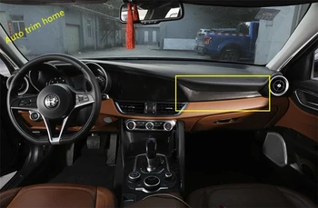 

Lapetus Passenger Side Dashboard Control Instrument Strip Panel Cover Trim For Alfa Romeo Giulia 2016 - 2020 / Carbon Fiber Look