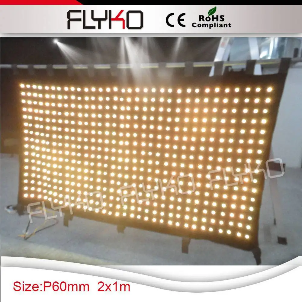 Free Shipping cheap stage lighting LED vision cloth led RGB tri color