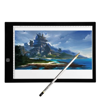 

A4 Led Stencil Board Light Box Artist Tracing Drawing Copy Plate Table Gift